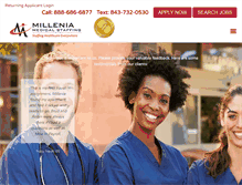 Tablet Screenshot of milleniamedical.com
